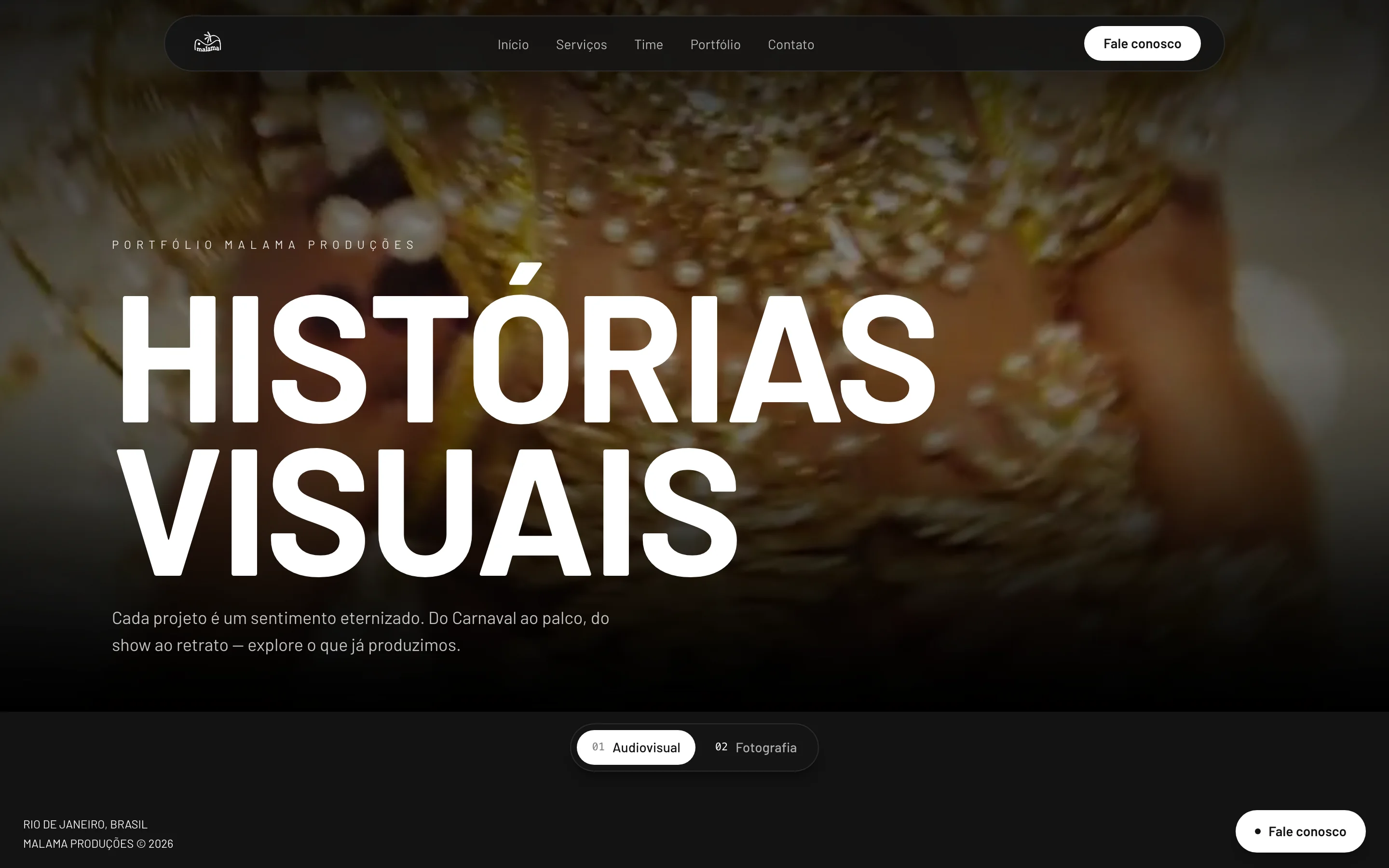Portfólio: Histórias visuais, com filtros audiovisual e fotografia