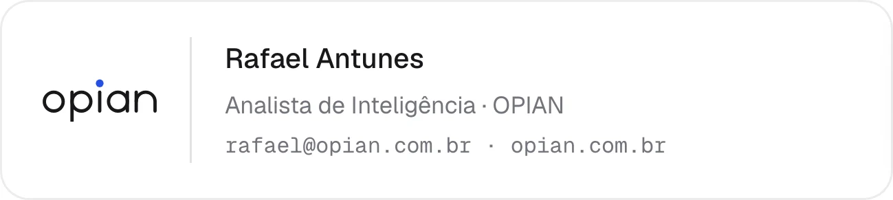 Assinatura de e-mail OPIAN
