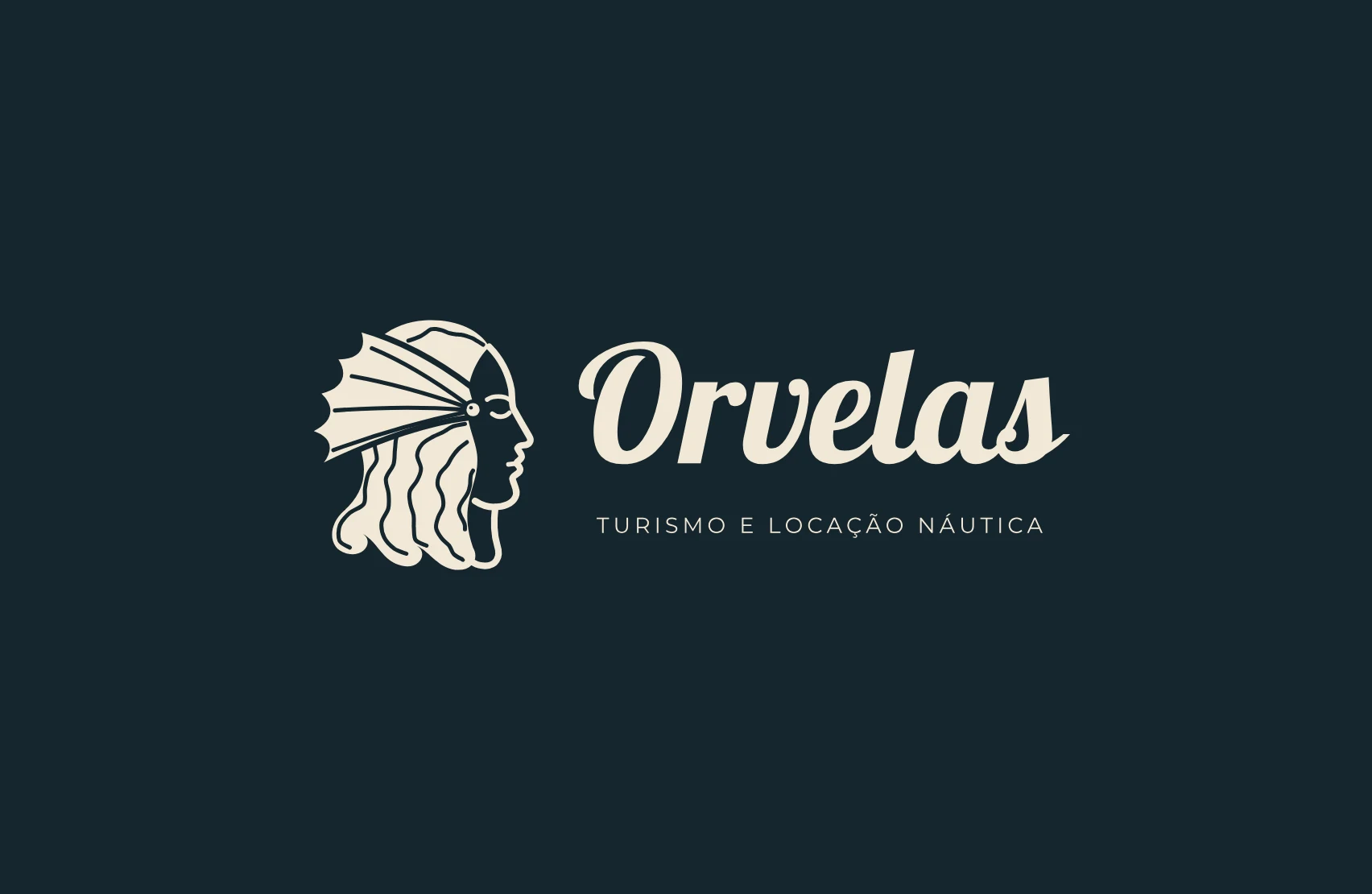 Frente do cartão Orvelas: assinatura em Areia sobre Tinta
