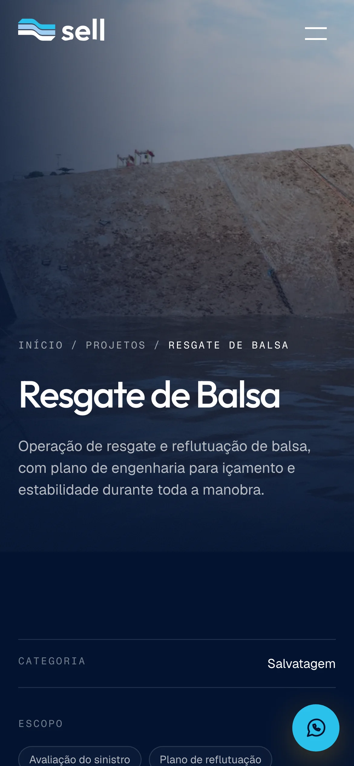 Case Resgate de Balsa no celular