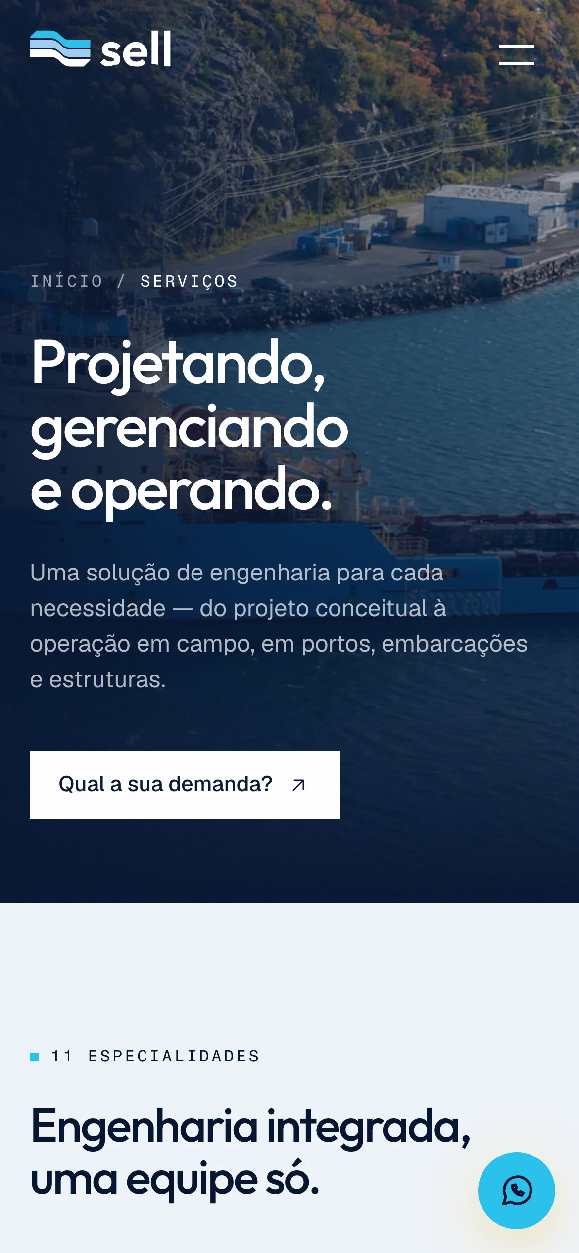 Serviços da SELL no celular