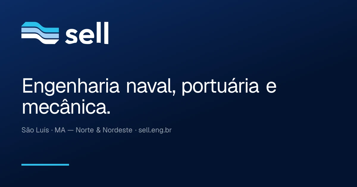 Prévia de link do site da SELL: Engenharia naval, portuária e mecânica