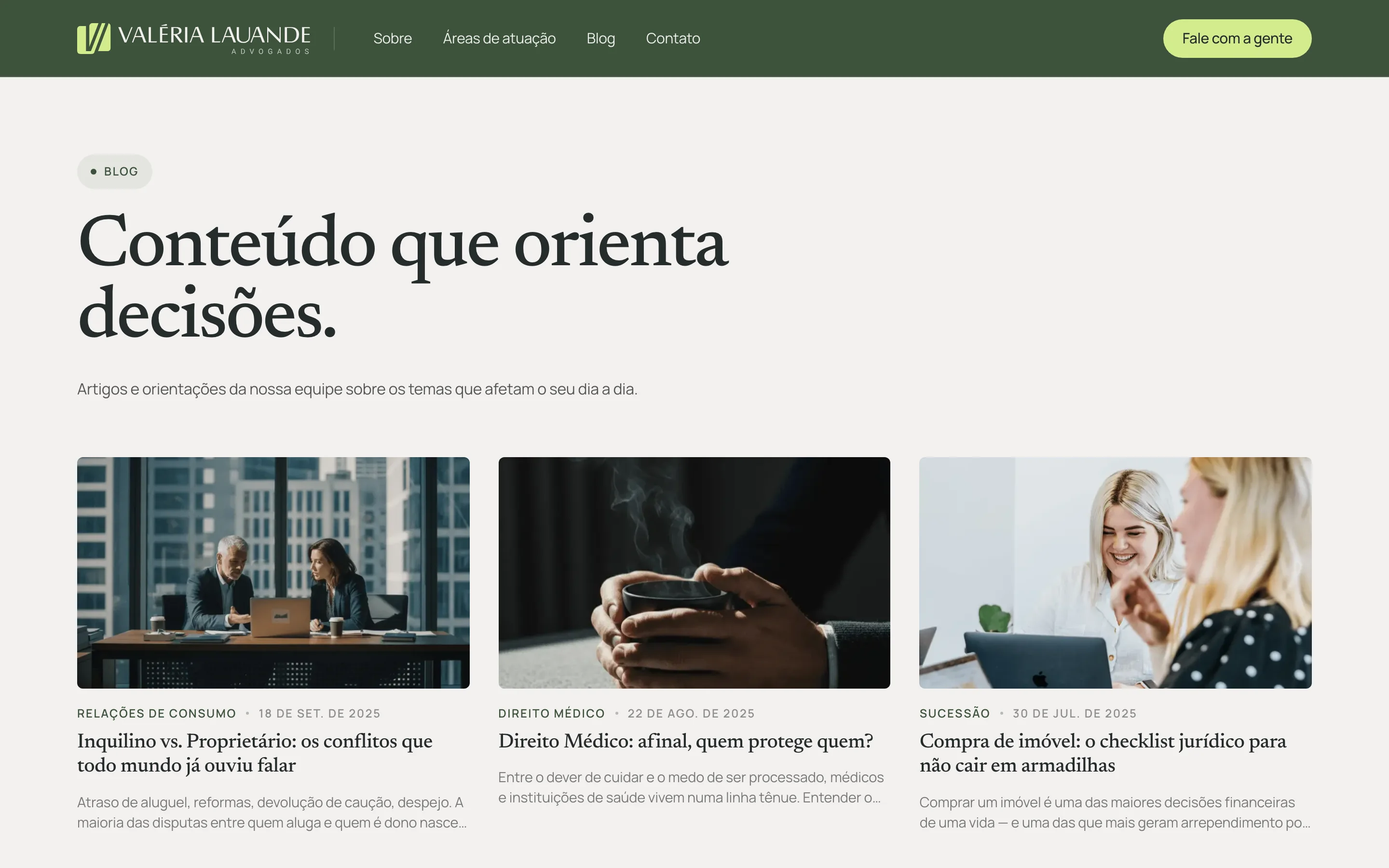 Blog do escritório: Conteúdo que orienta decisões
