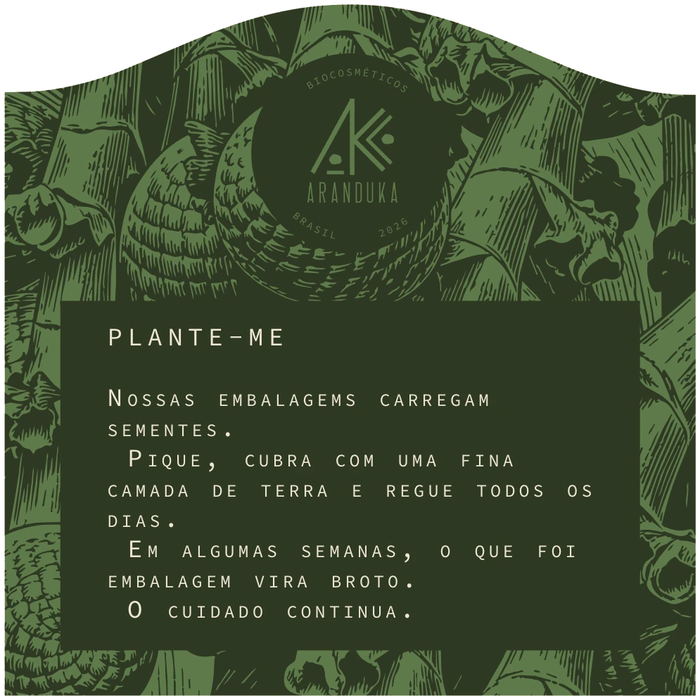 Tag plantável com instruções de plantio